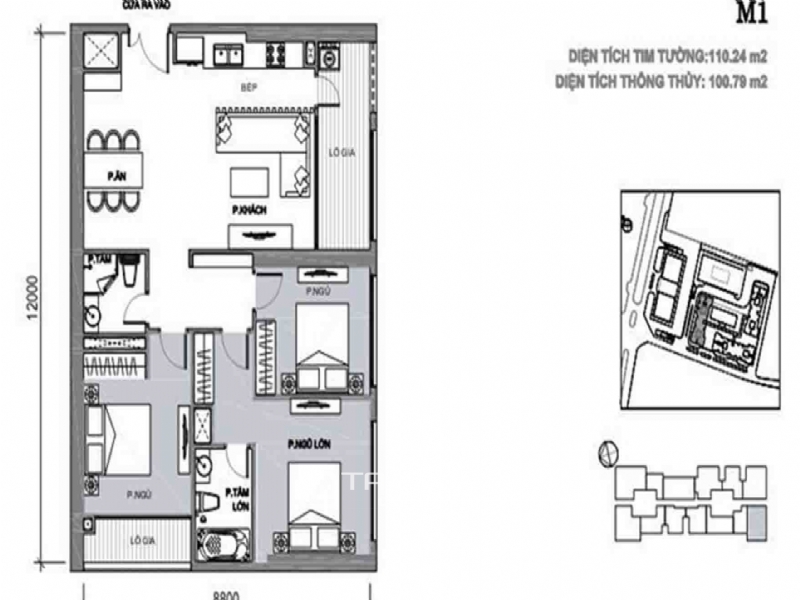 03 bedrooms apartment for sale in Vinhomes Galaxy. 110sqr 2