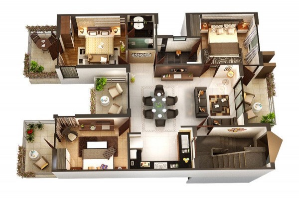 Apartments 03 bedrooms for sale in Vinhomes Gallery