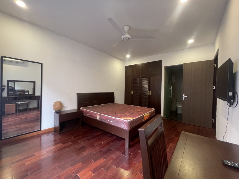 Big balcony serviced apartment for rent in To Ngoc Van St Tay Ho 13