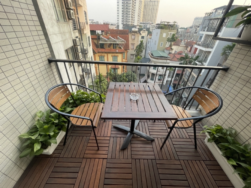 Colorful serviced apartment for rent on To Ngoc Van St Tay Ho 2
