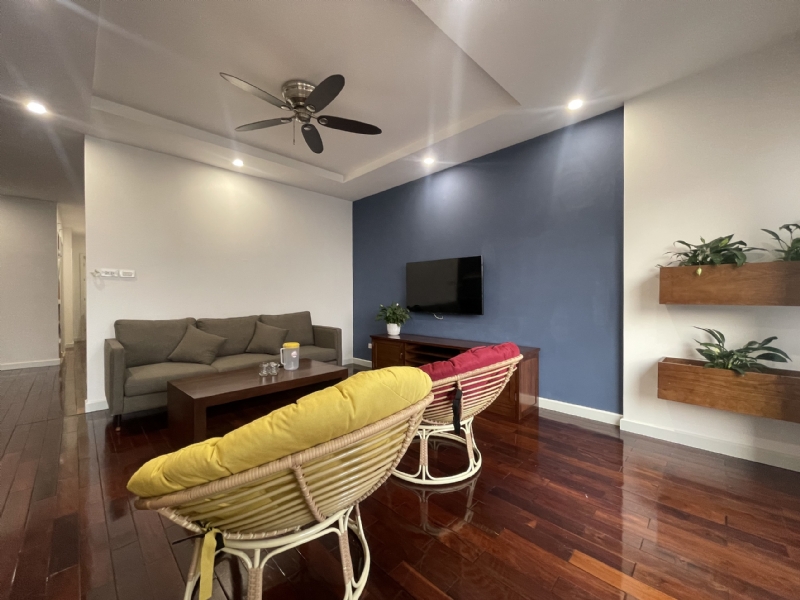 Colorful serviced apartment for rent on To Ngoc Van St Tay Ho 6