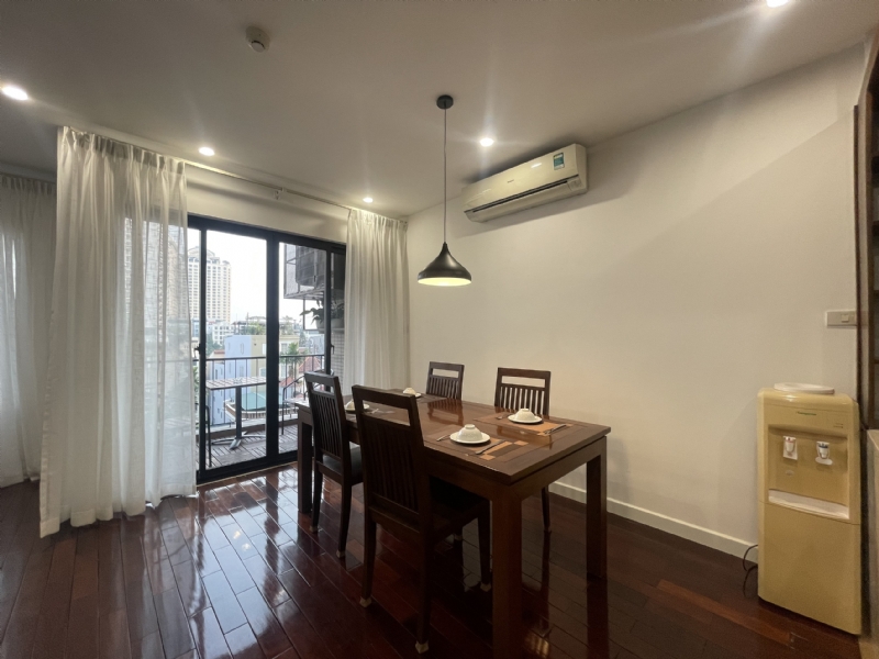 Colorful serviced apartment for rent on To Ngoc Van St Tay Ho 8