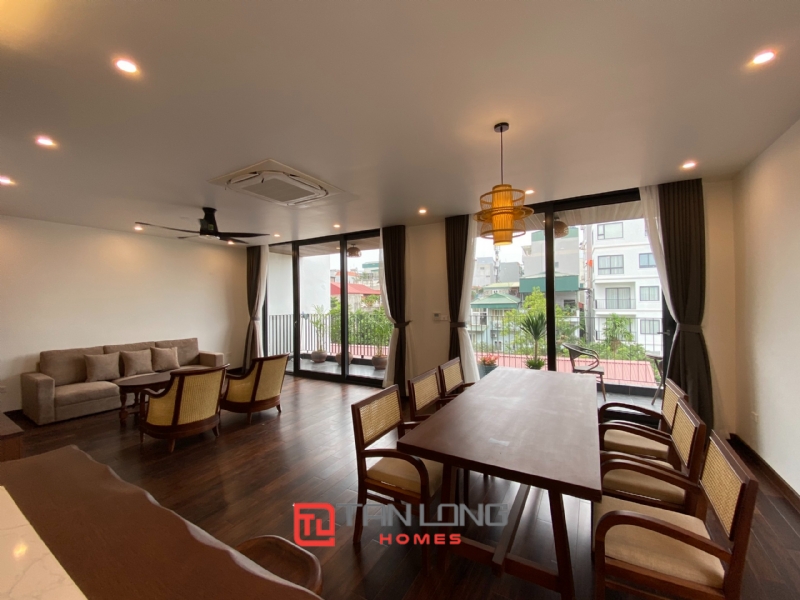 Garden house with 4 bedrooms for rent on To Ngoc Van, Tay Ho district 2