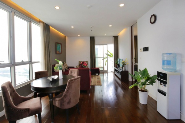 LAKEVIEW 2 BEDROOM APARTMENT FOR RENT ON 19F LANCASTER HANOI