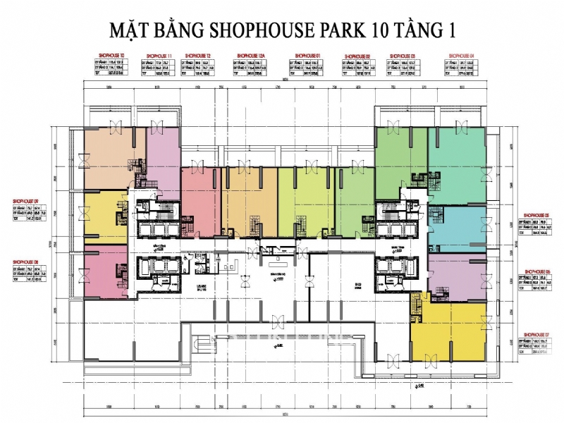 Low floor shophouse for sale at Park 10 in Vinhomes Times City 1