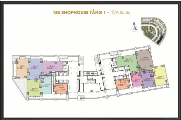 Low floor shophouse for sale at S5 and S6 tower in Sunshine City