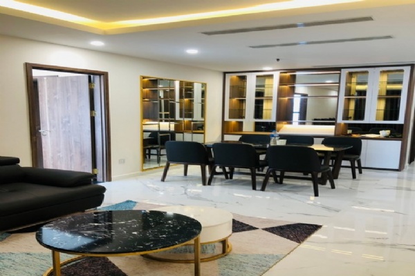 Luminiously furnished 3 bedroom apartment for rent in S3 tower Sunshine City 