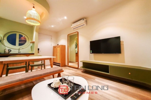 Marvelous and colorfull 1 bedroom studio apartment in Dang Thai Mai for lease. 