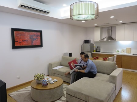 Modern 1 bedroom apartment for rent in Dolphin Plaza, Tran Binh, Nam Tu Liem dist, Hanoi