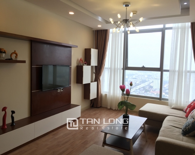 Modern 3 bedroom apartment with full furniture for rent in Tower A Thang Long Number One 2