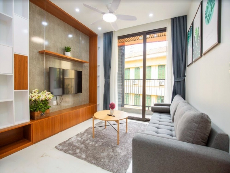 Modern serviced apartment for rent on To Ngoc Van St Tay Ho 2