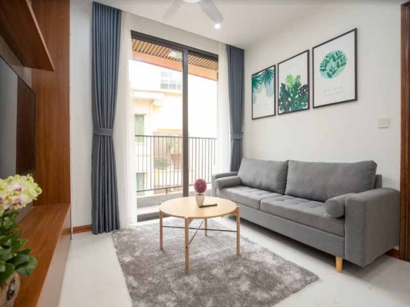 Modern serviced apartment for rent on To Ngoc Van St Tay Ho 5