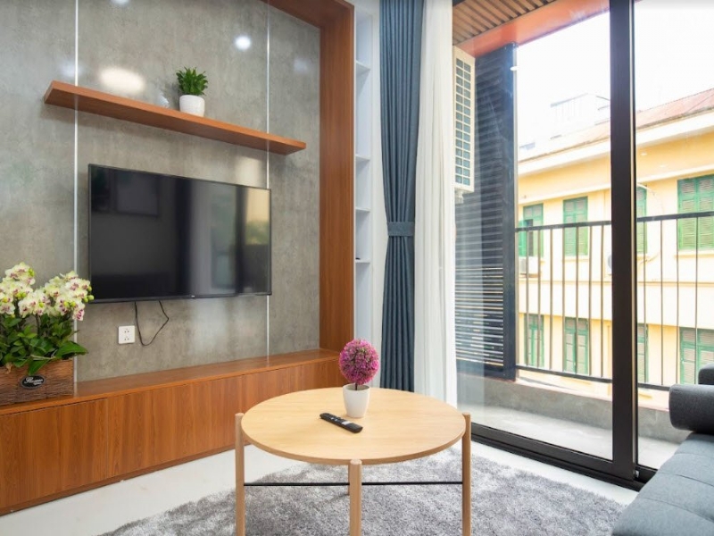 Modern serviced apartment for rent on To Ngoc Van St Tay Ho 12