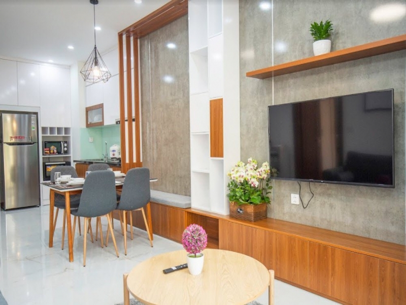 Modern serviced apartment for rent on To Ngoc Van St Tay Ho 14