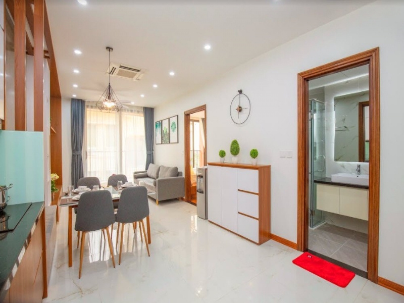 Modern serviced apartment for rent on To Ngoc Van St Tay Ho 19
