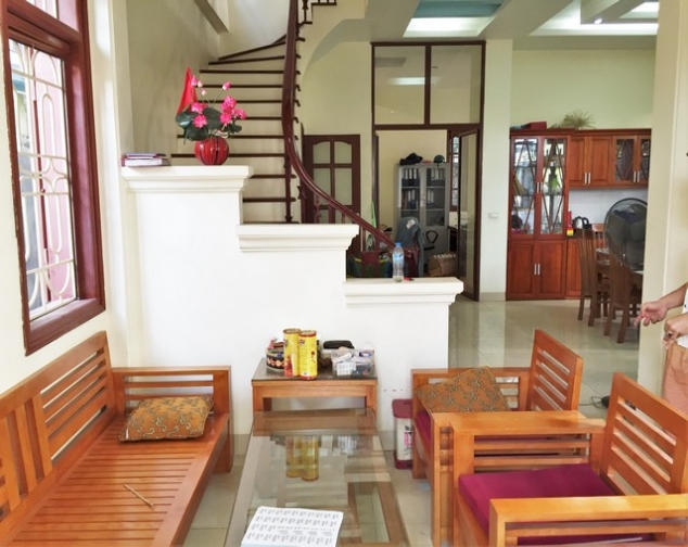 Nice fully furnished 4 bedroom villa for rent at Sai Dong urban area, Long Bien district, Hanoi. 3
