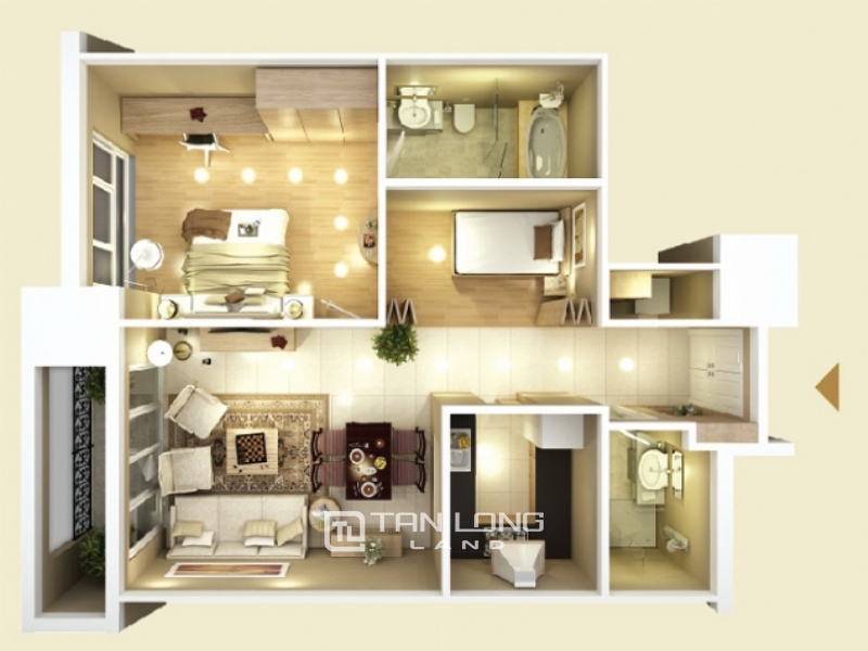 Studio apartment for rent in Vinhomes Smart City, 1 bedroom, cheapest market, synchronous utility. 1