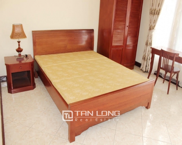 Villa for rent in Ton Duc Thang, Dong Da district, 4 storeys, full of modern furniture 1