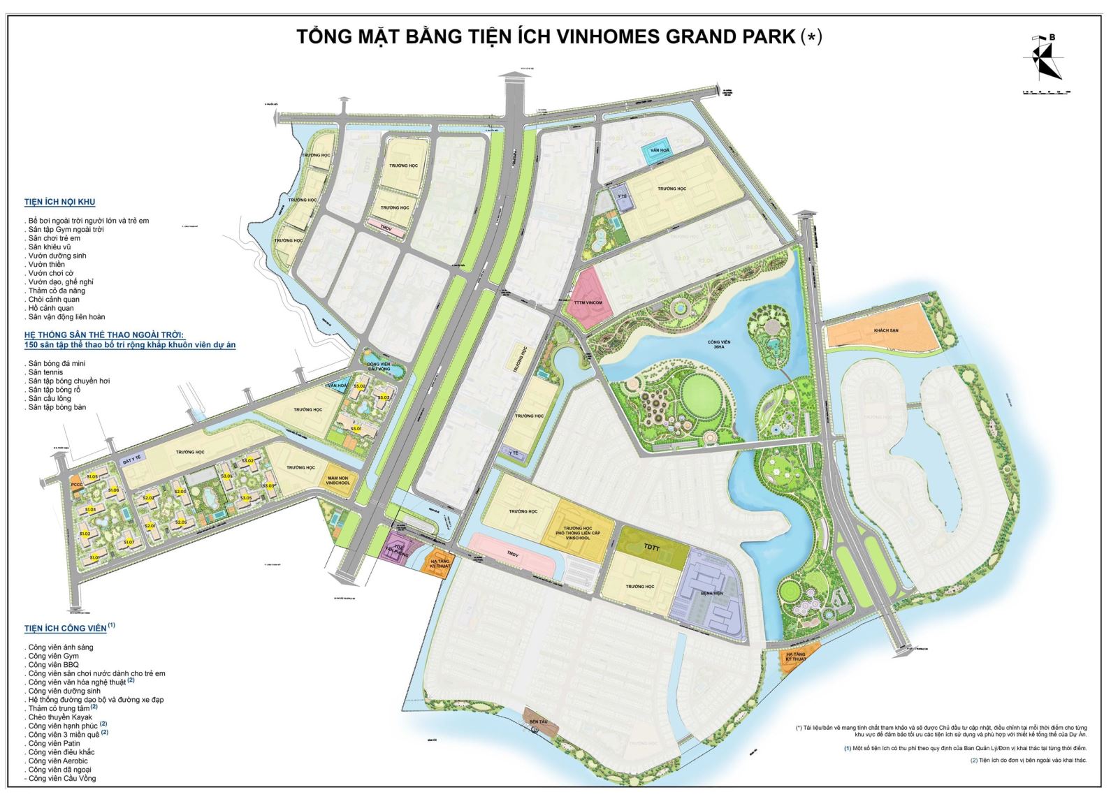 Layout of Vinhomes Grand Park