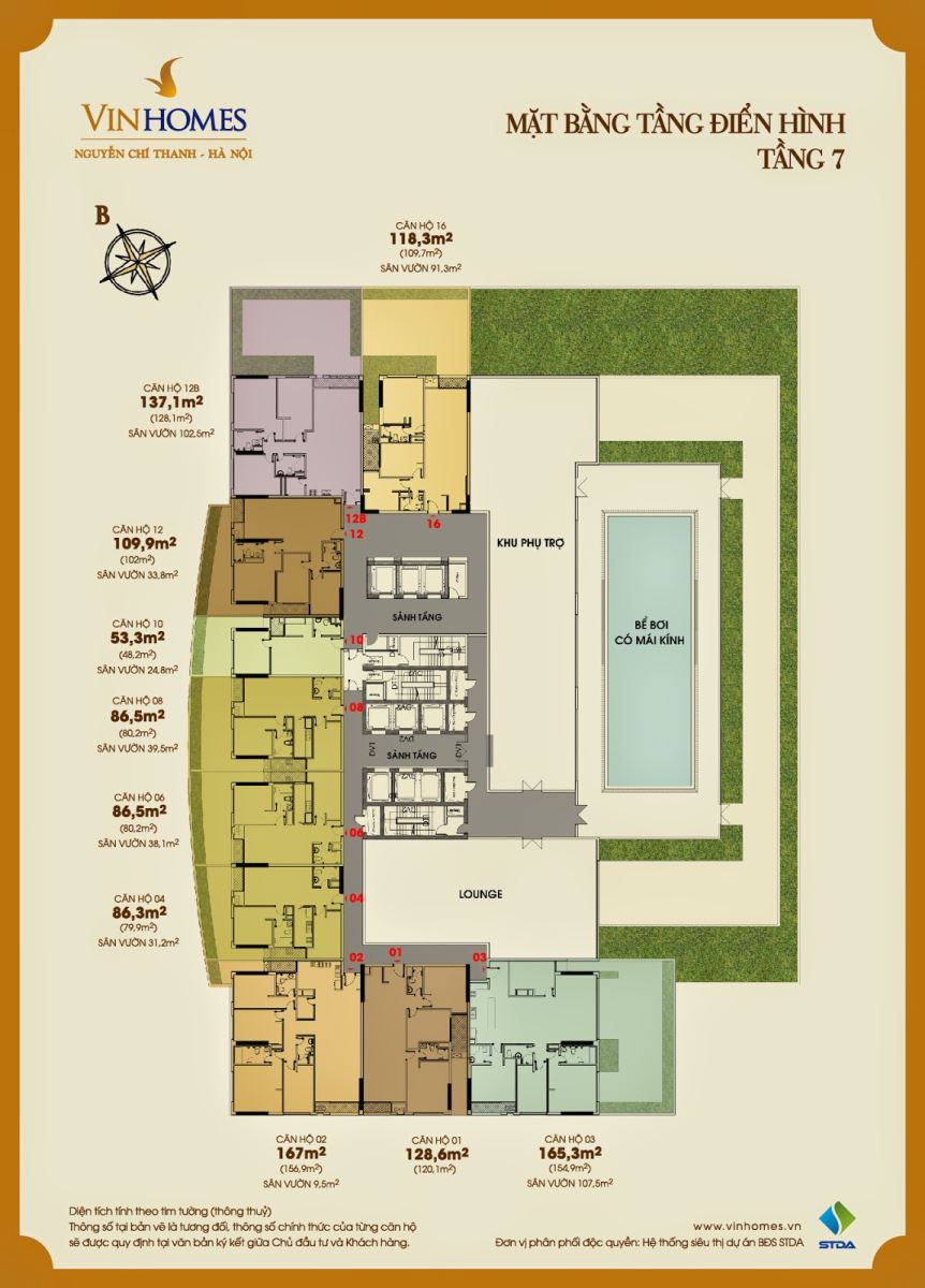 Ground plan of 7th Floor