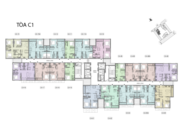 Ground plan of Vinhomes New Center