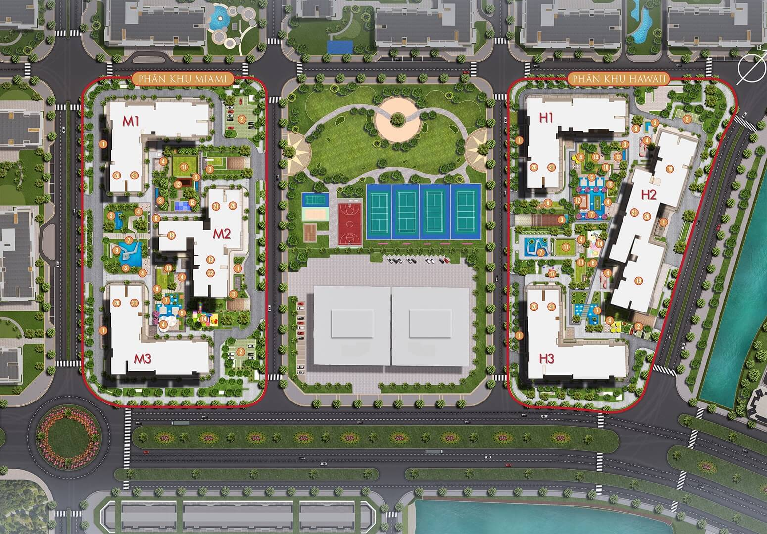 Masteri Waterfront Ocean Park Gia Lam design layout