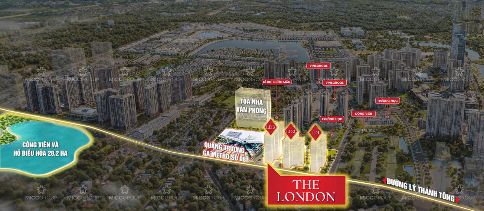 The amenities at The London Vinhomes Ocean Park Gia Lam