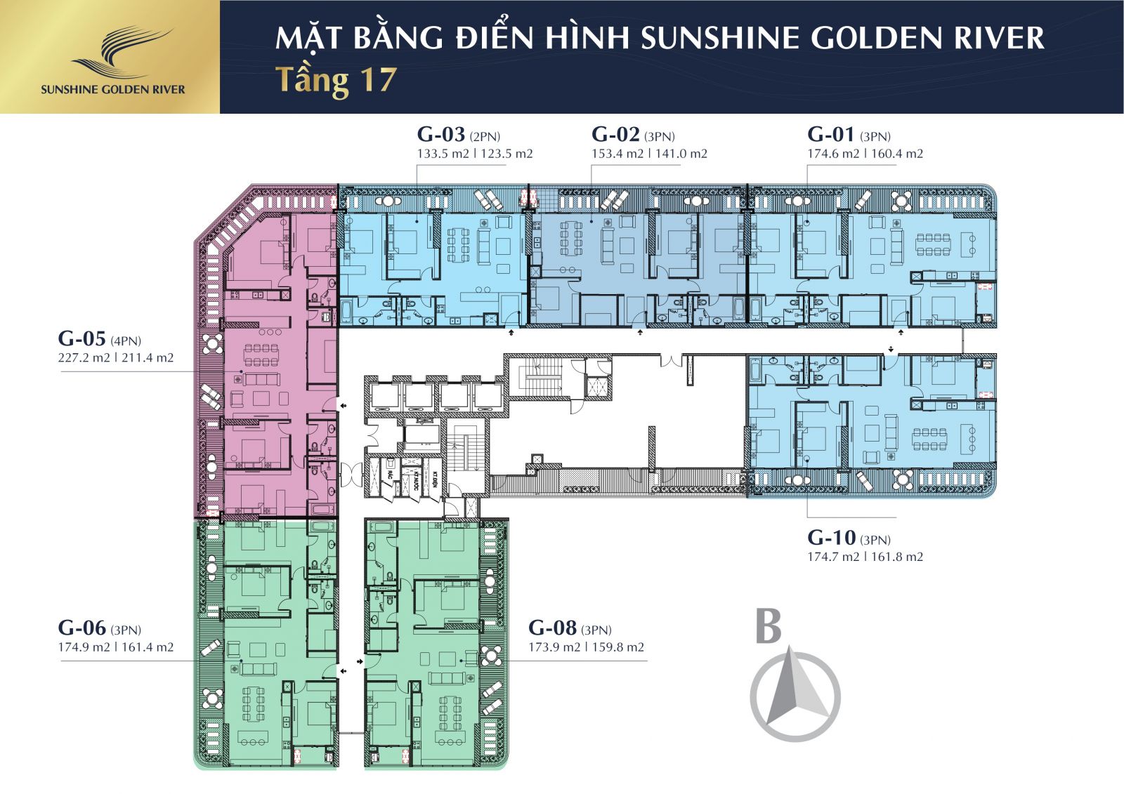 The floor plan of Sunshine Golden River