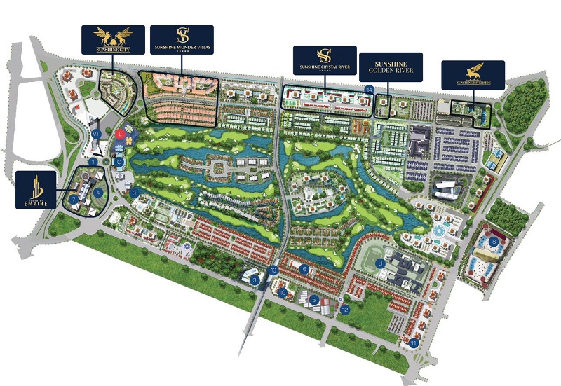 Location of Sunshine Golden River in Ciputra Urban Area
