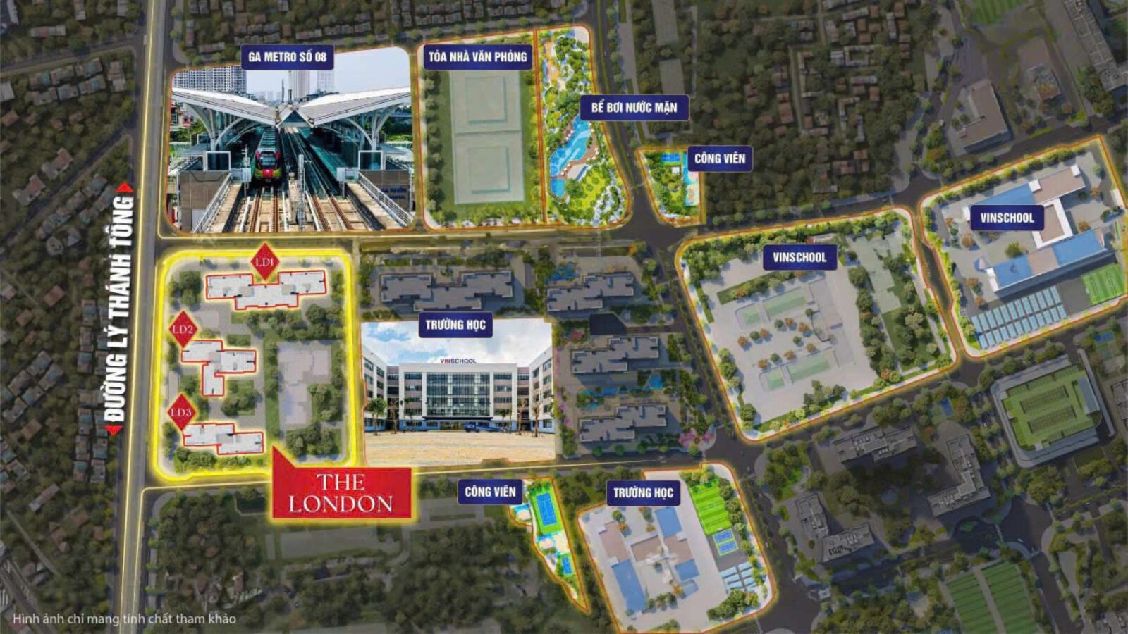 The Location of The London Vinhomes Ocean Park Gia Lam