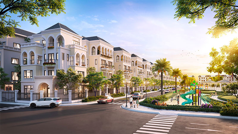 Vinhomes Ocean Park villas in Hai Au subdivision