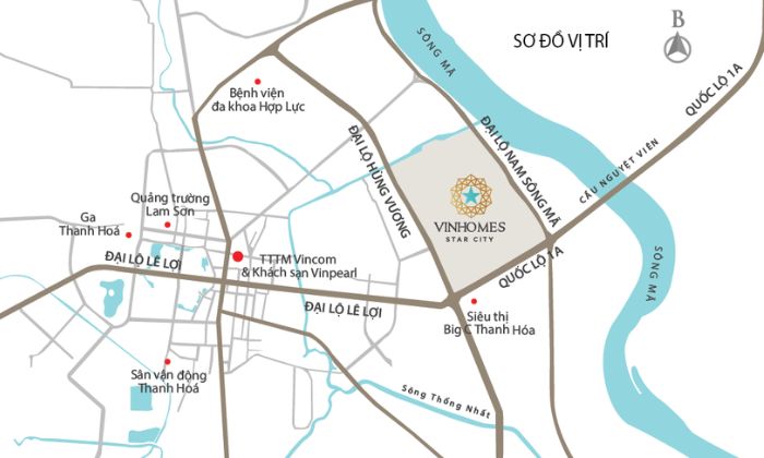 LOCATION OF VINHOMES STAR CITY