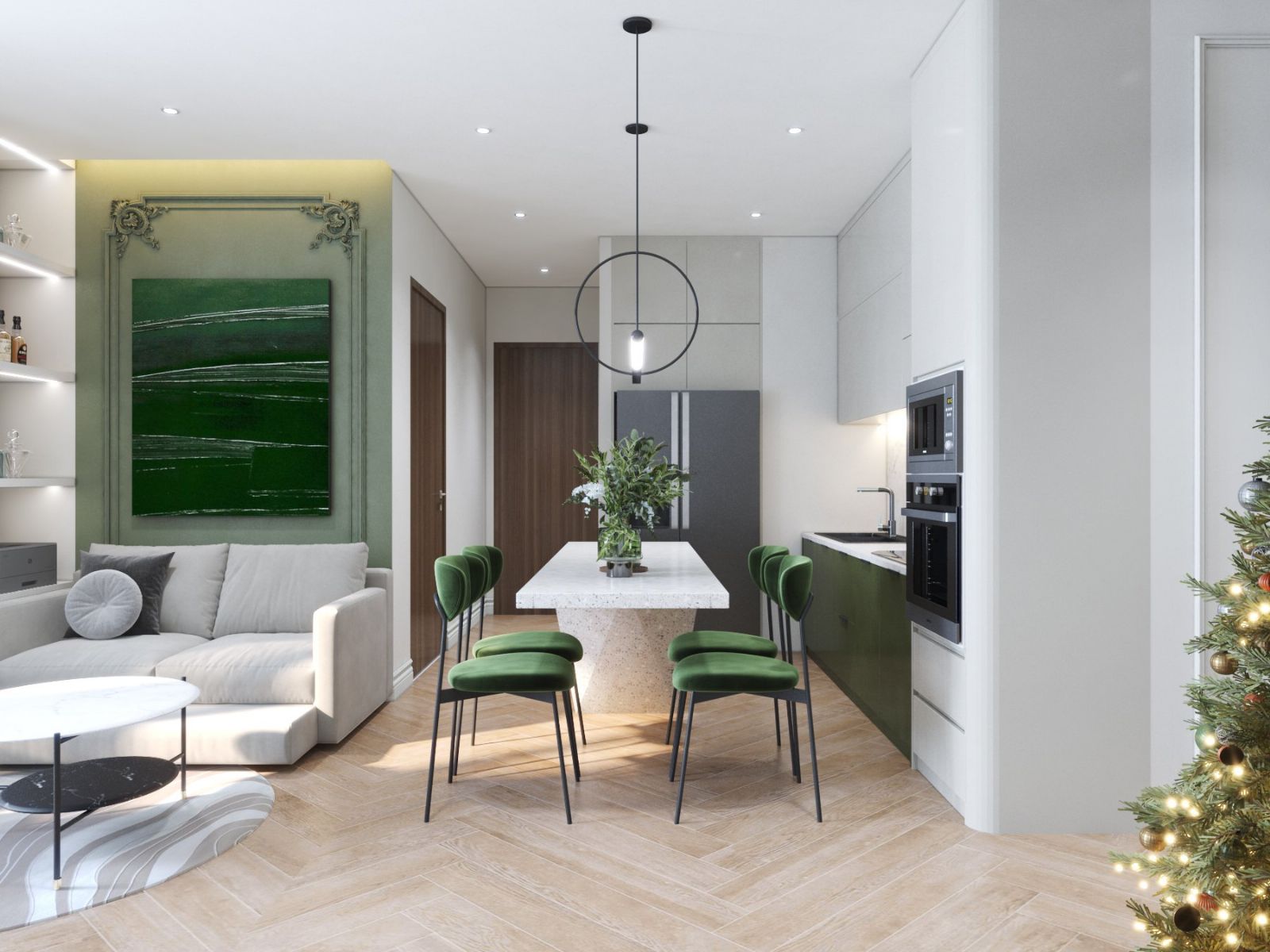 The design of the apartment of The Senique Ocean Park 1 Gia Lam Hanoi